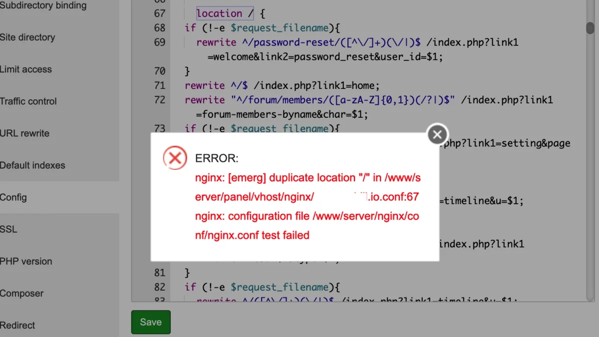 ThinkPHP5 宝塔面板二级域名绑定模块怎么设置