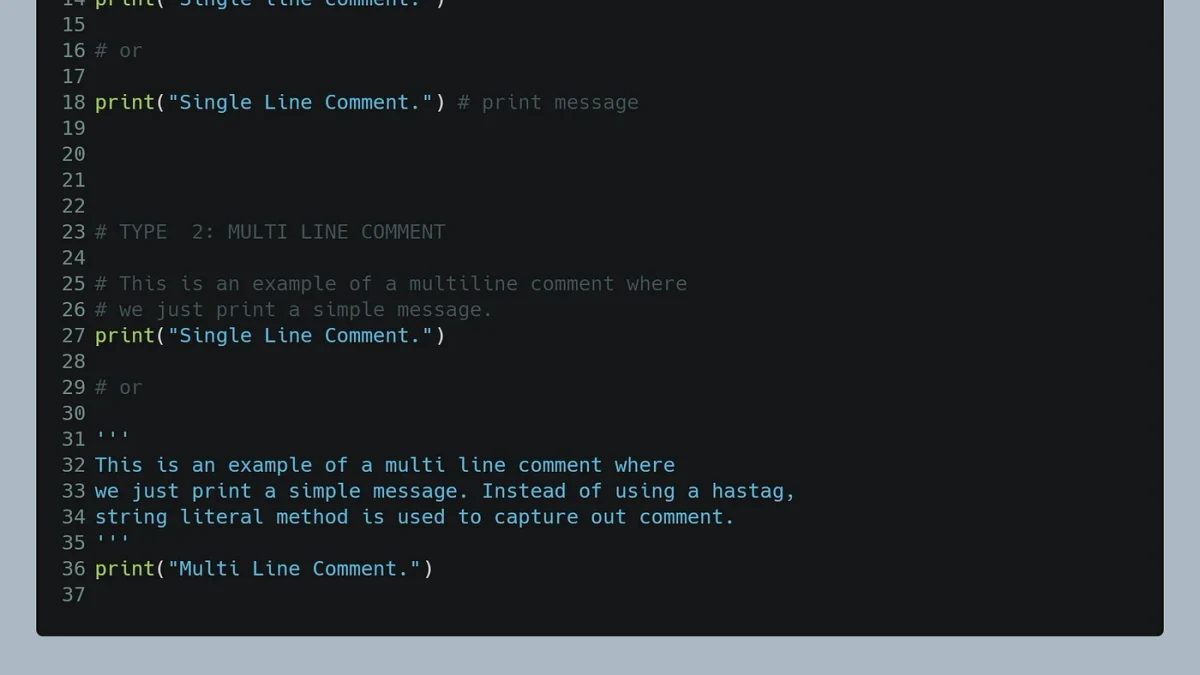 多行字符串能否替代python的注释功能使用