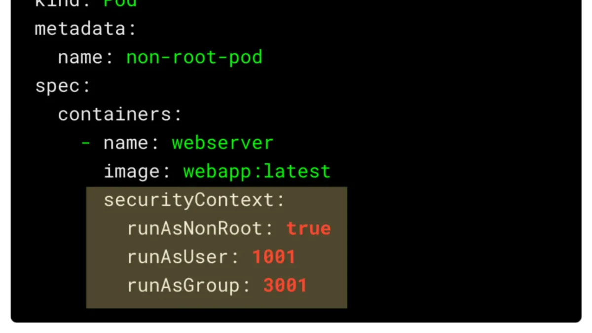 Kubernetes安全上下文:非Root用户运行容器