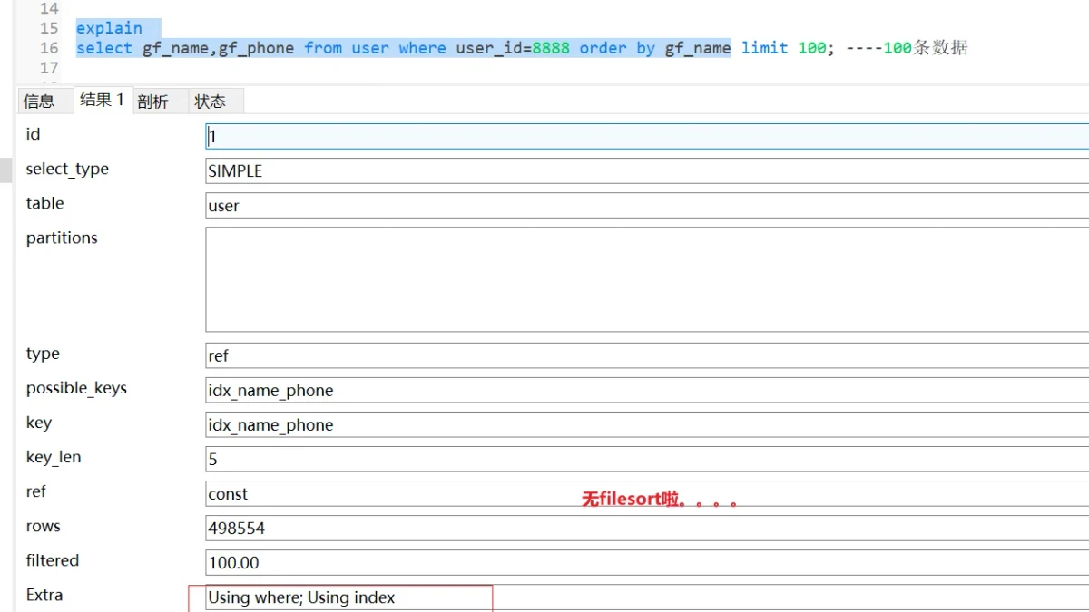 MySQL索引优化:联合索引最左前缀原则