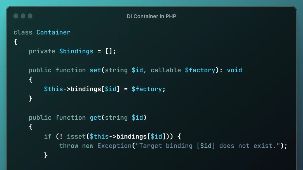 PHP依赖注入:PHP-DI容器配置