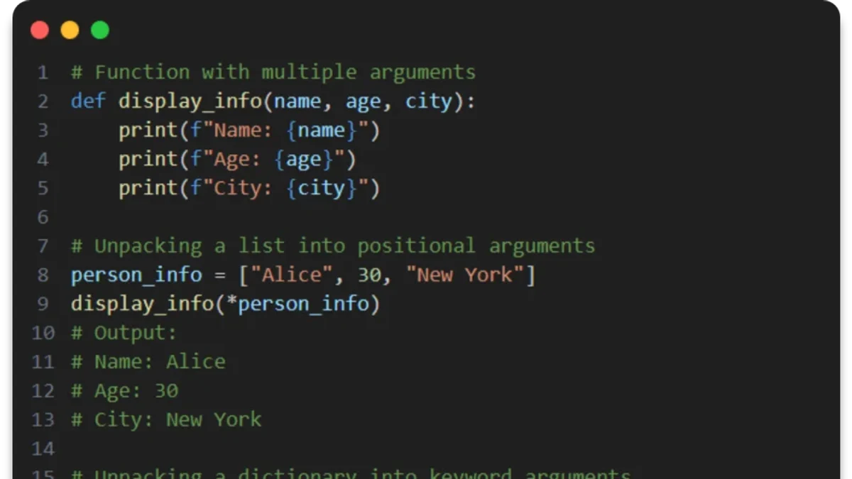 Python解包操作:args与**kwargs传递