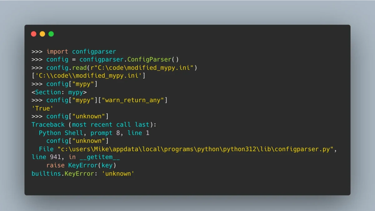 Python配置解析:configparser与ini格式