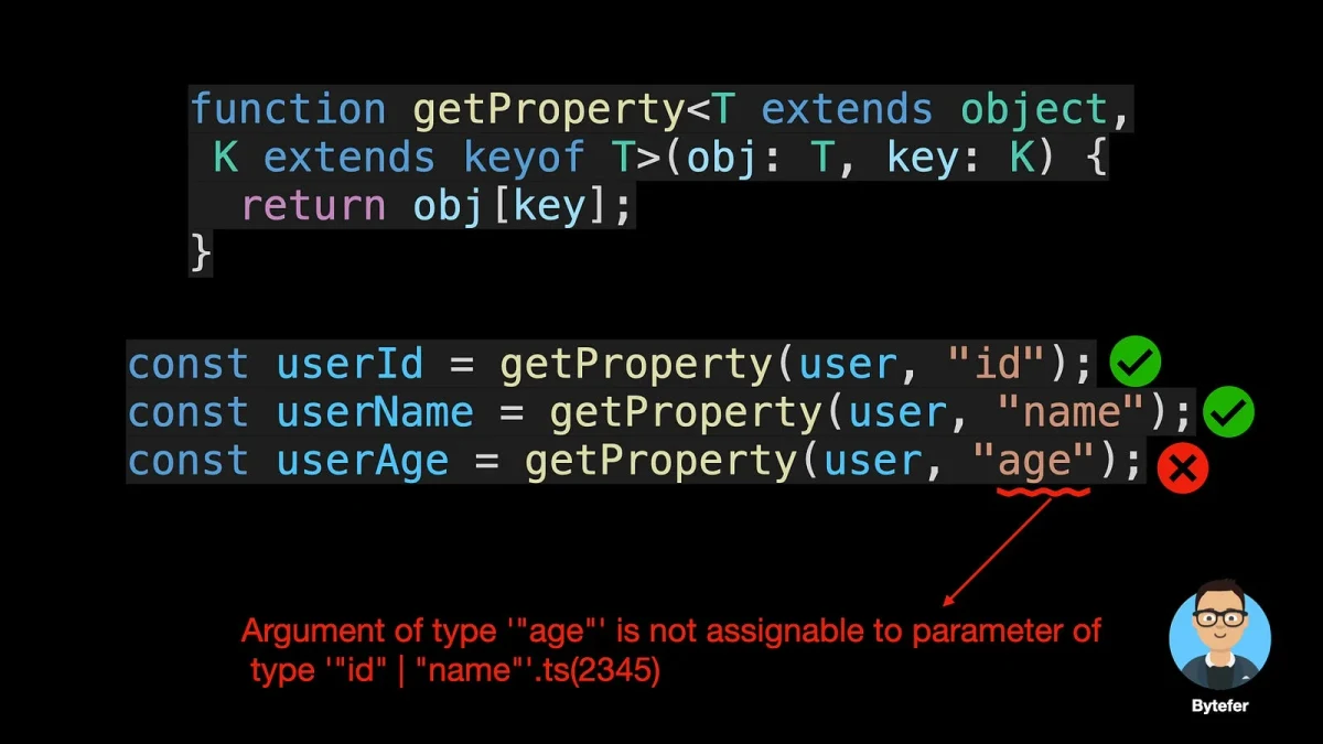 TypeScript泛型:extends约束与类型参数