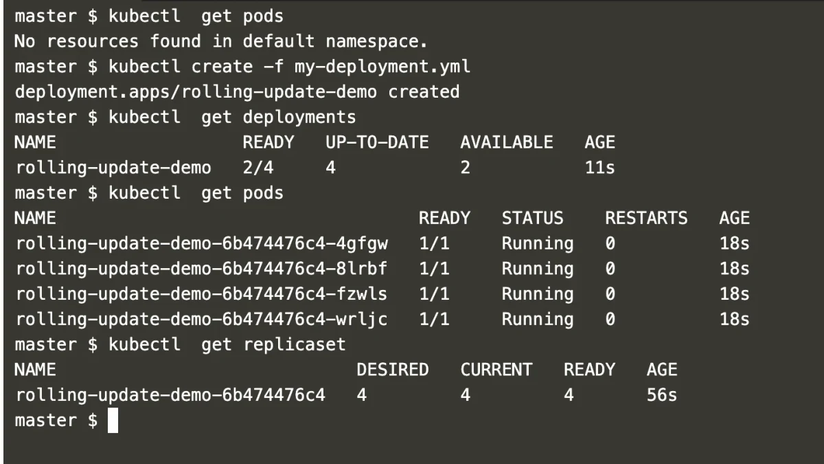 Kubernetes部署:滚动更新与回滚历史