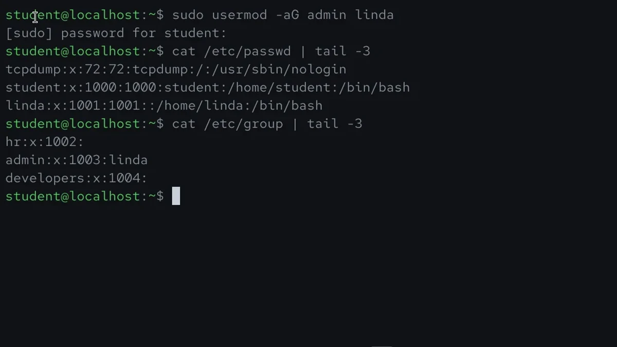 Linux用户管理:useradd与usermod参数