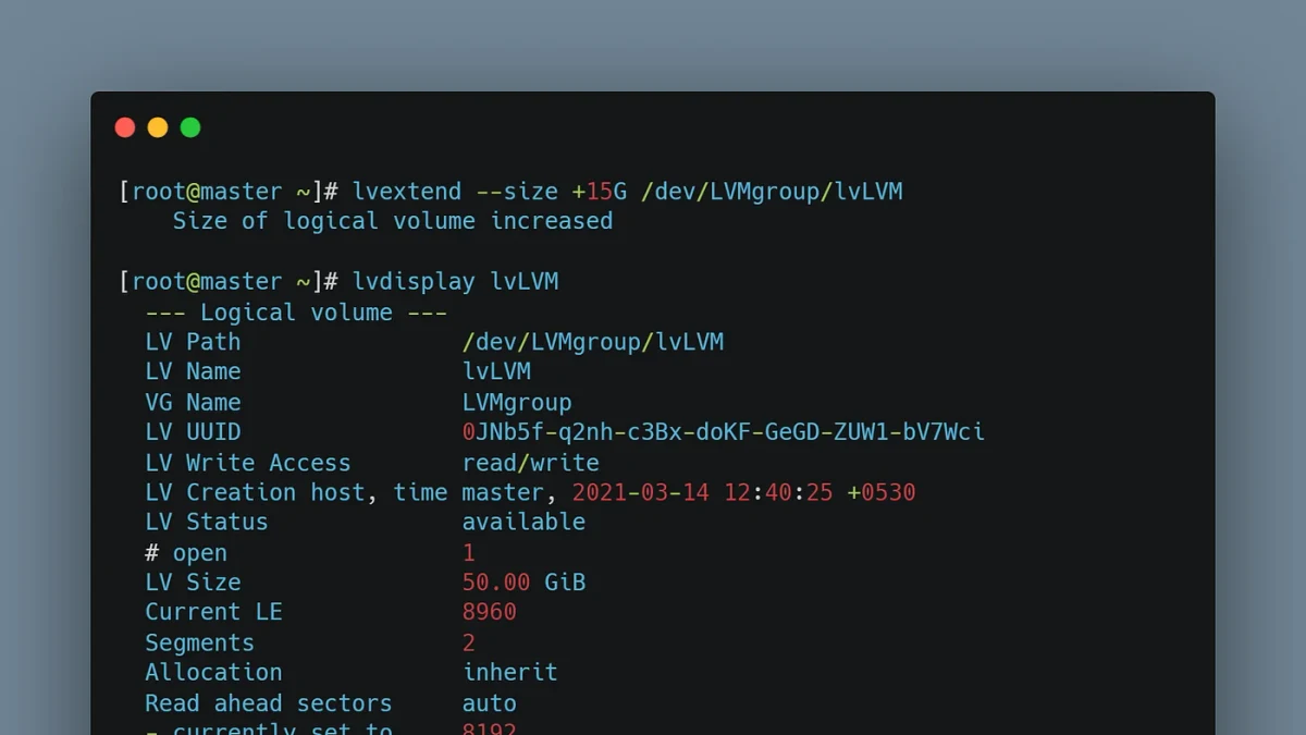 Linux磁盘管理:LVM扩容与快照