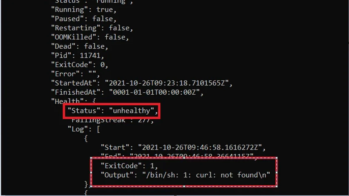 Docker健康检查:HEALTHCHECK与curl探测